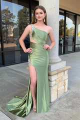 Mermaid One Shoulder Prom Dress