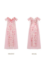 Charming Off-The-Shoulder Floral Mermaid Prom Dresses