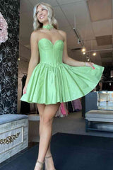 Fashion Mint Green Sweetheart Short Homecoming Dress