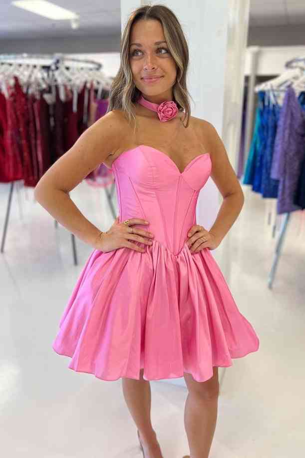 Modisches, kurzes Homecoming-Kleid in Minzgrün mit herzförmigem Ausschnitt