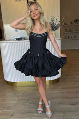 Strapless A-Line Homecoming Dress with Gorgeous Bows