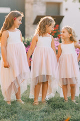 High-Low Straps Girl Party Dress