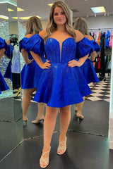 Sparkly Sweetheart A-Line Homecoming Dress with Detachable Sleeves