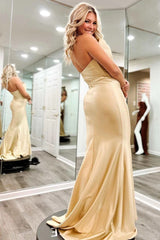Green Strapless Ruched Mermaid Long Prom Dress