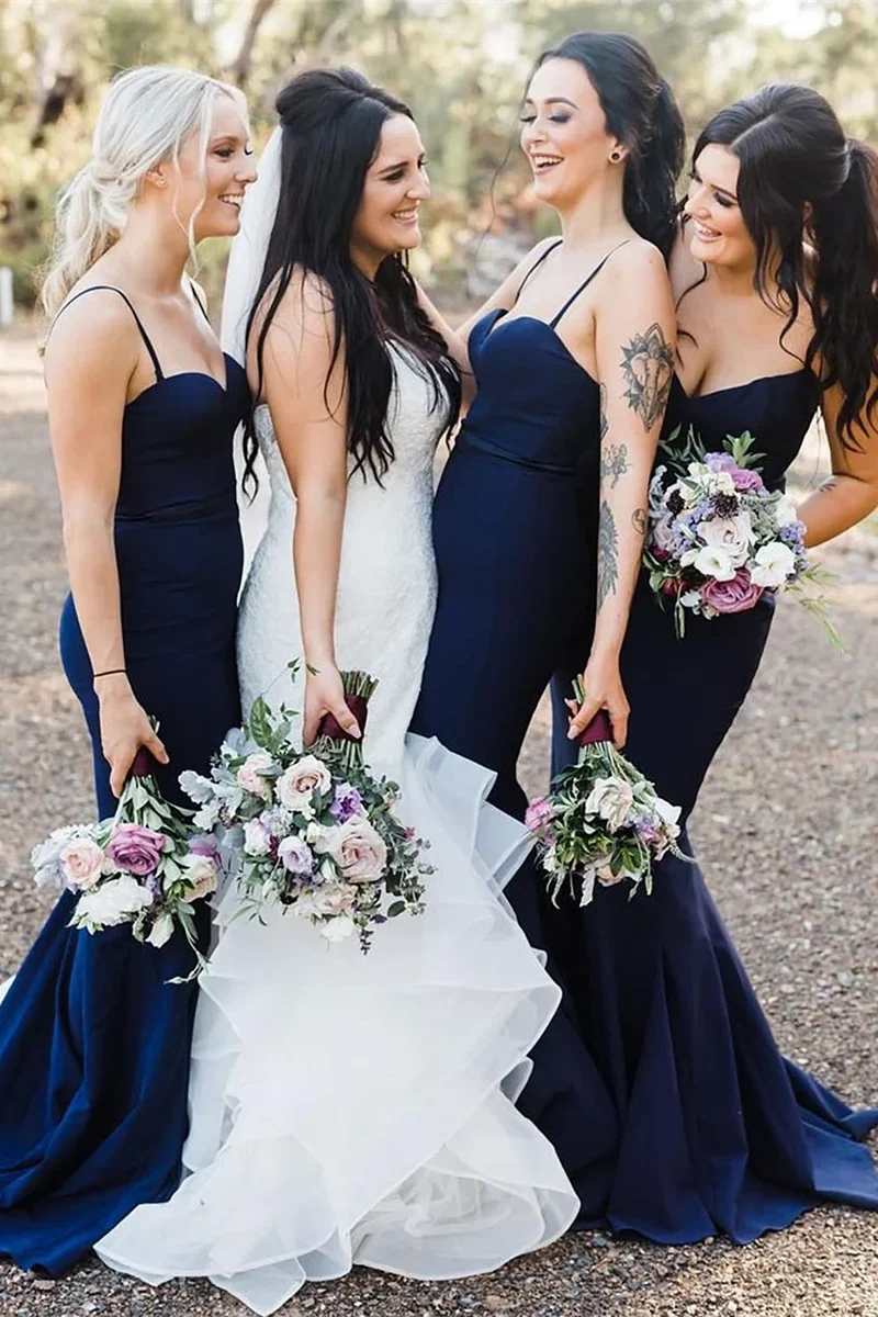 Sweetheart Mermaid Long Bridesmaid Dress