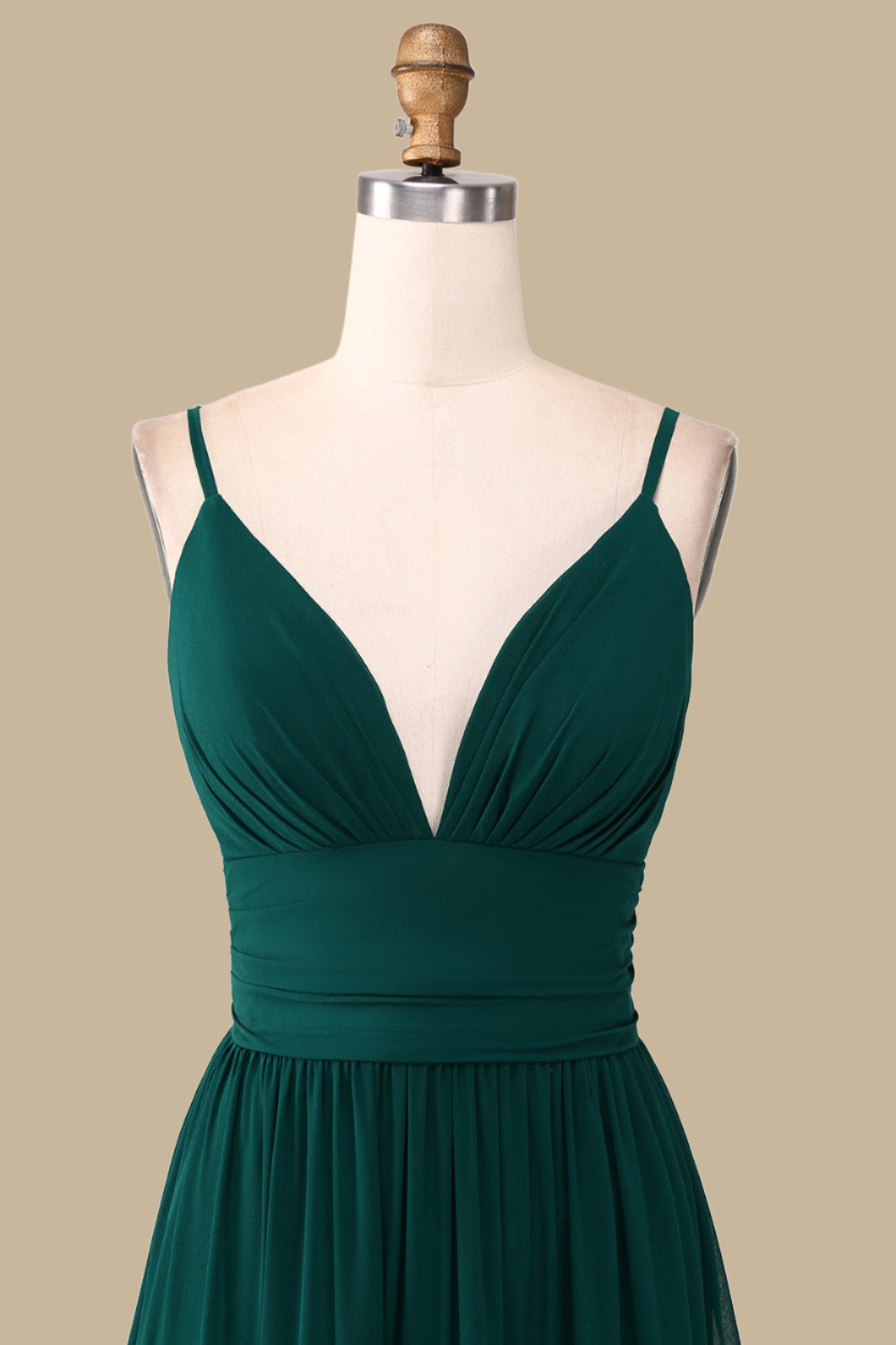 Top of Emerald Cross-Back Tiered Maxi Dress