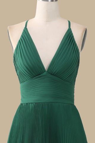 The top of Emerald Cross-Back Tiered Maxi Dress