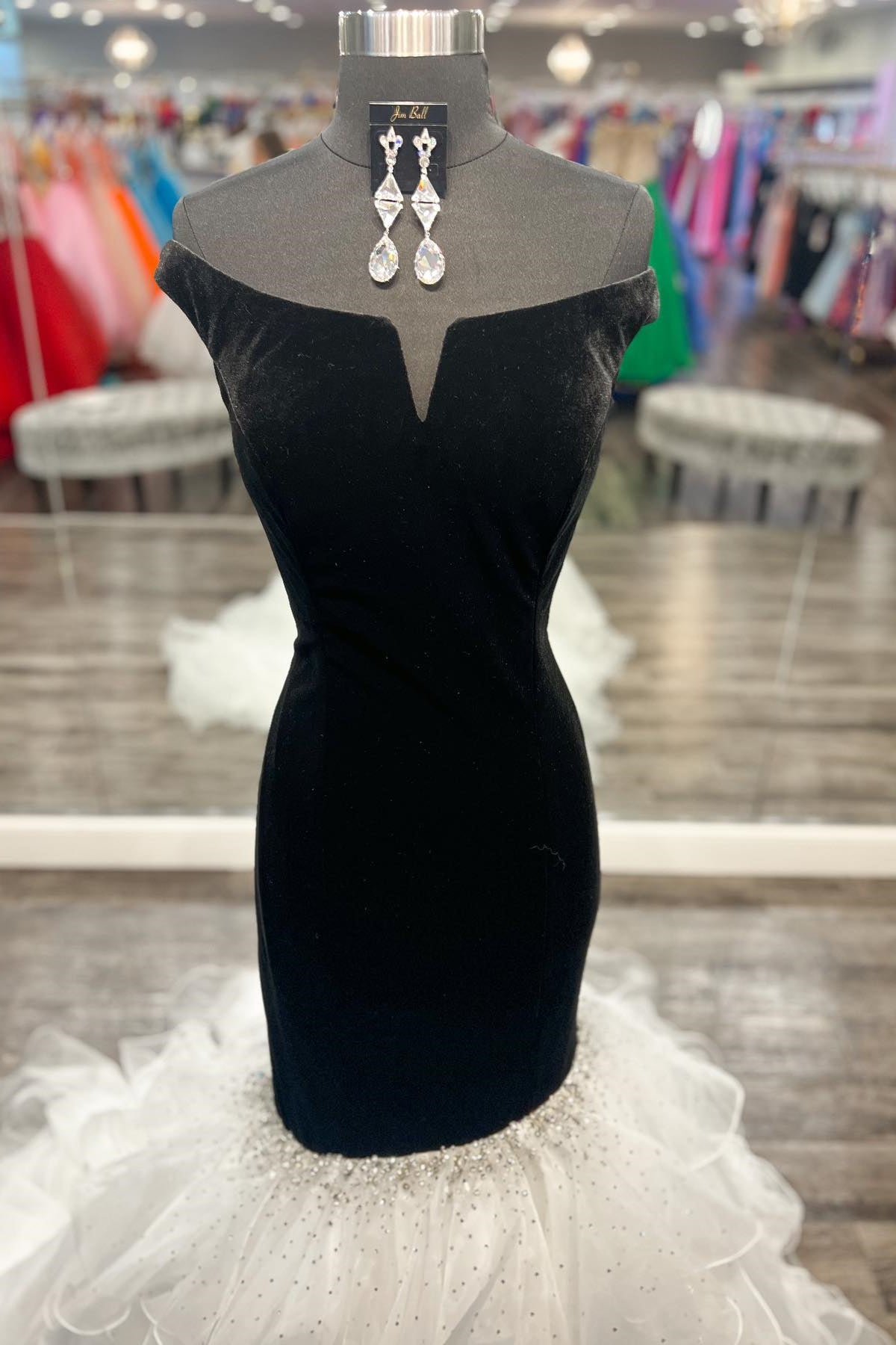 Trumpet Off-the-Shoulder Beaded Ruffle-Layers Long Prom Dress – Shedestiny